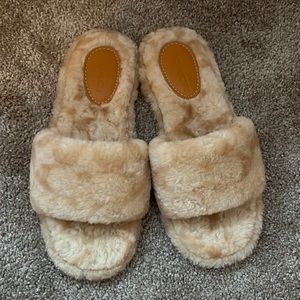 Coach Monogram Slippers